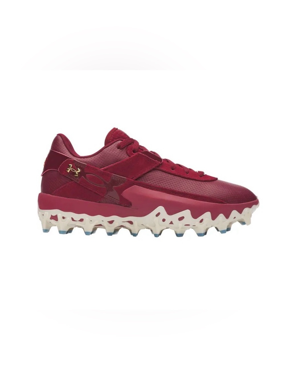 NWT Under Armour Bryce Harper Pro TPU Baseball Cleats Burgundy w/Gold Size 10
